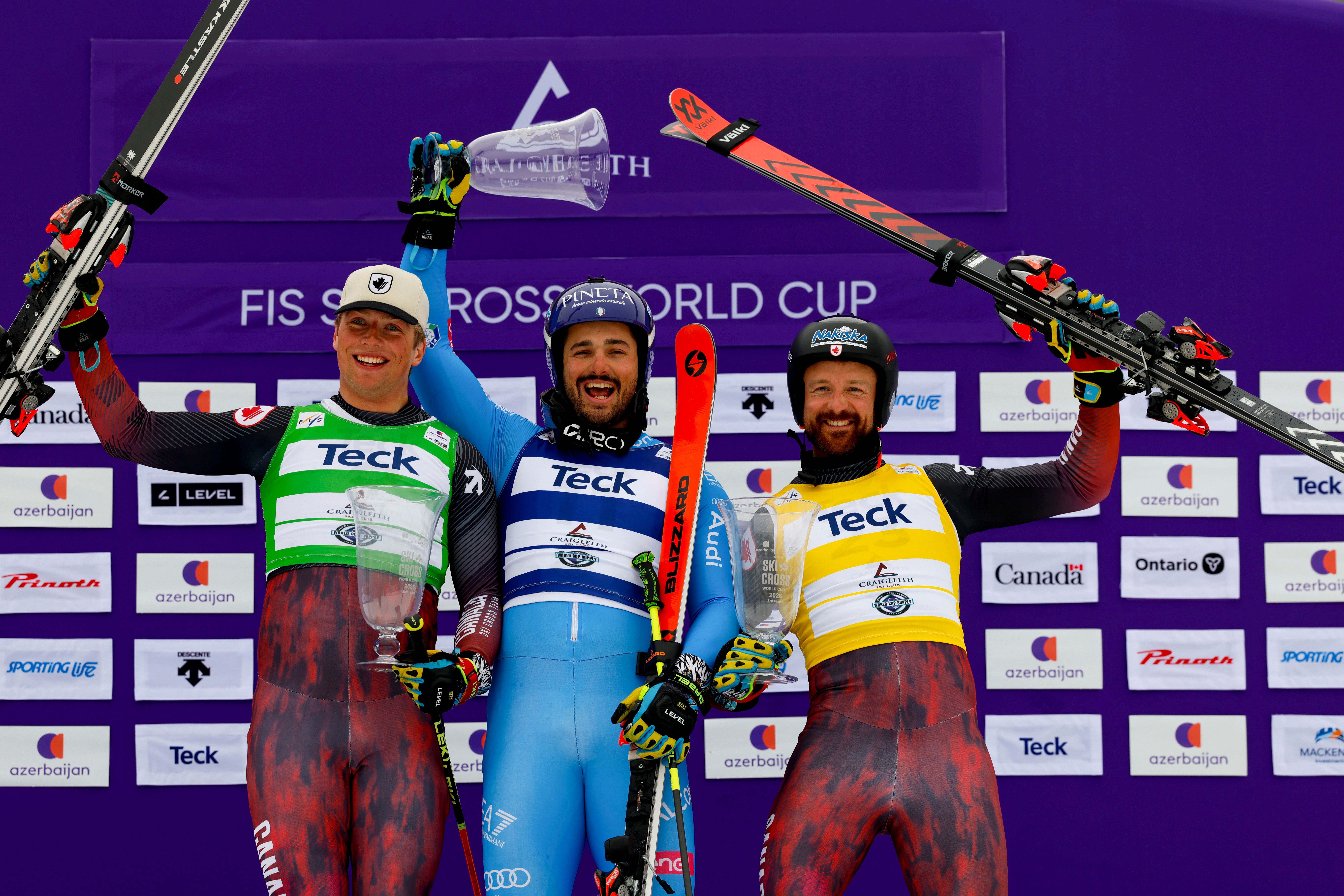 Barnum and Mahler Stand on World Cup Podium at Craigleith
